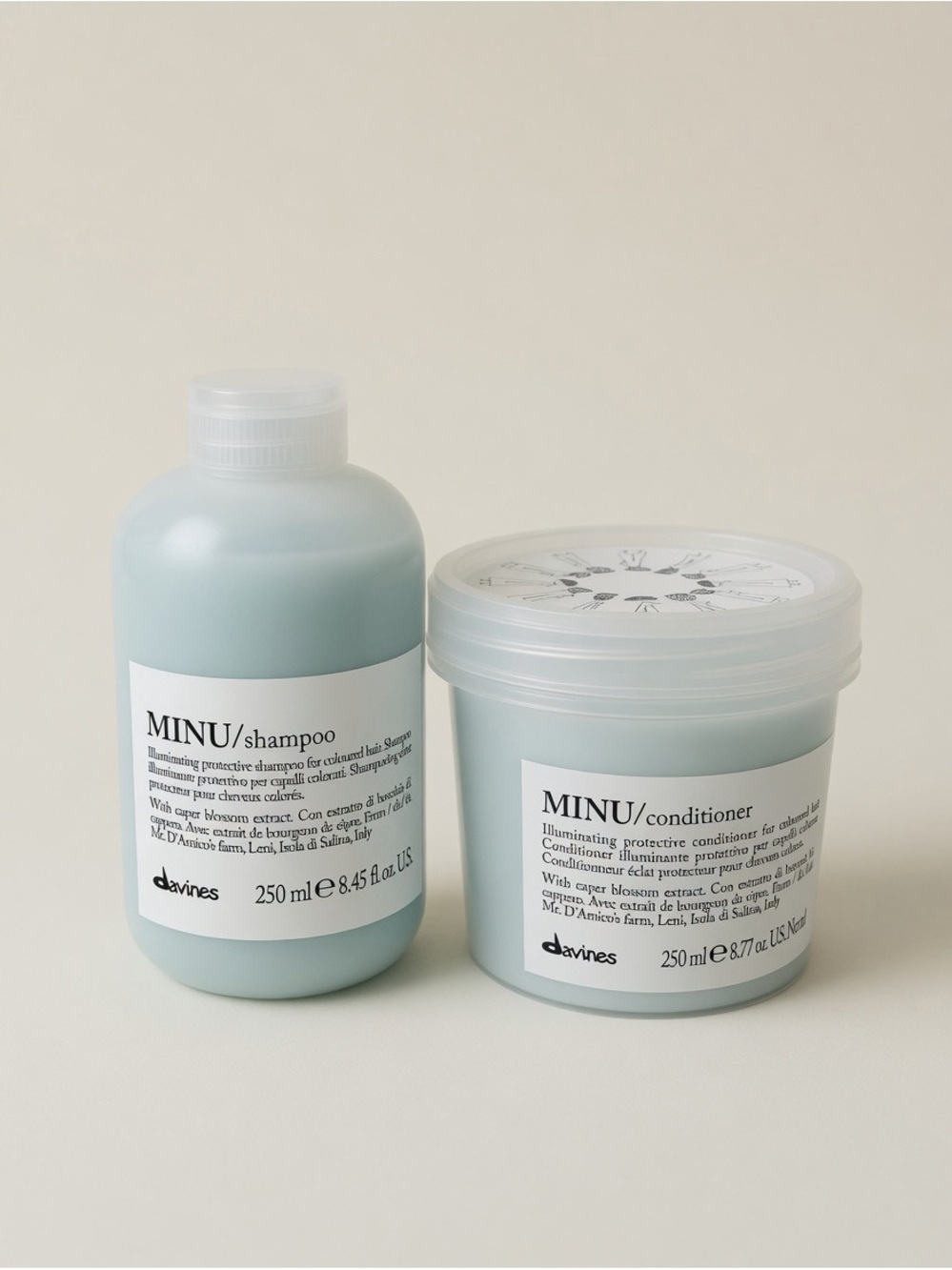 Brand New Davines MINU Shampoo & Conditioner Bundle
